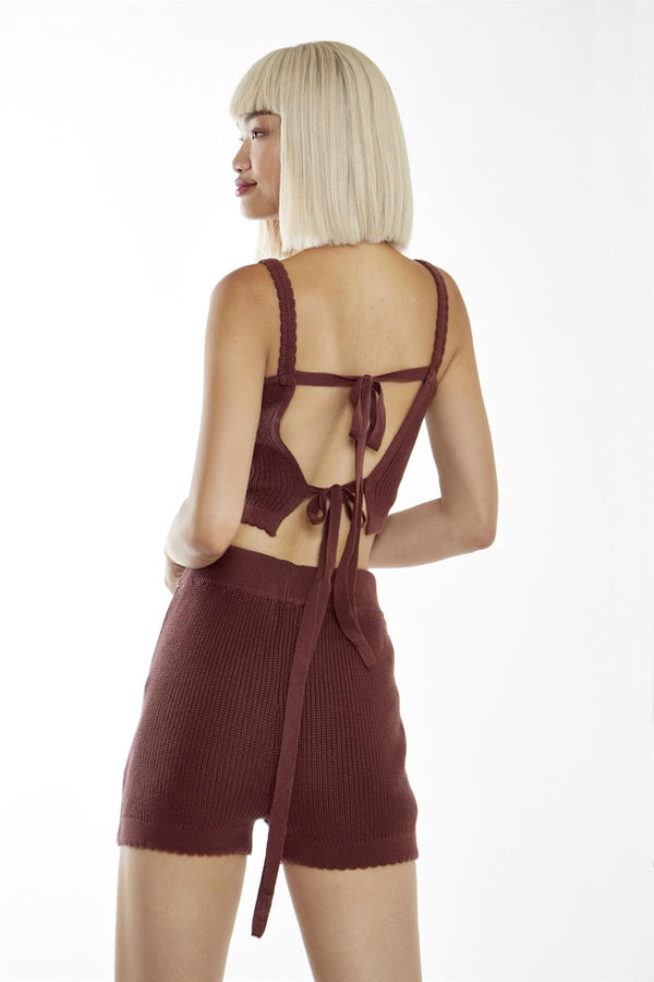 Glamorous Cinnamon Knit Shorts