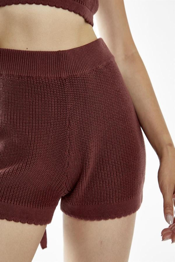 Glamorous Cinnamon Knit Shorts