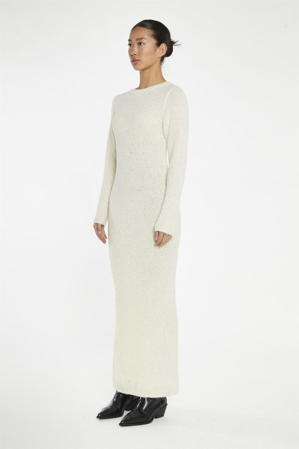 Glamorous Cream Bodycon Knitted Maxi-Dress