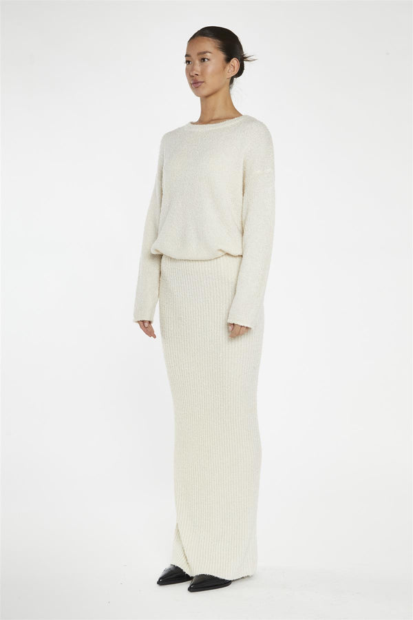 Glamorous Cream Oversized-Jumper