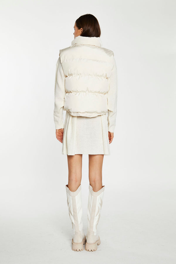 Glamorous Cream Puffer Gilet