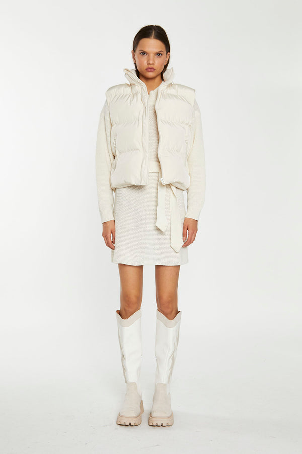 Glamorous Cream Puffer Gilet