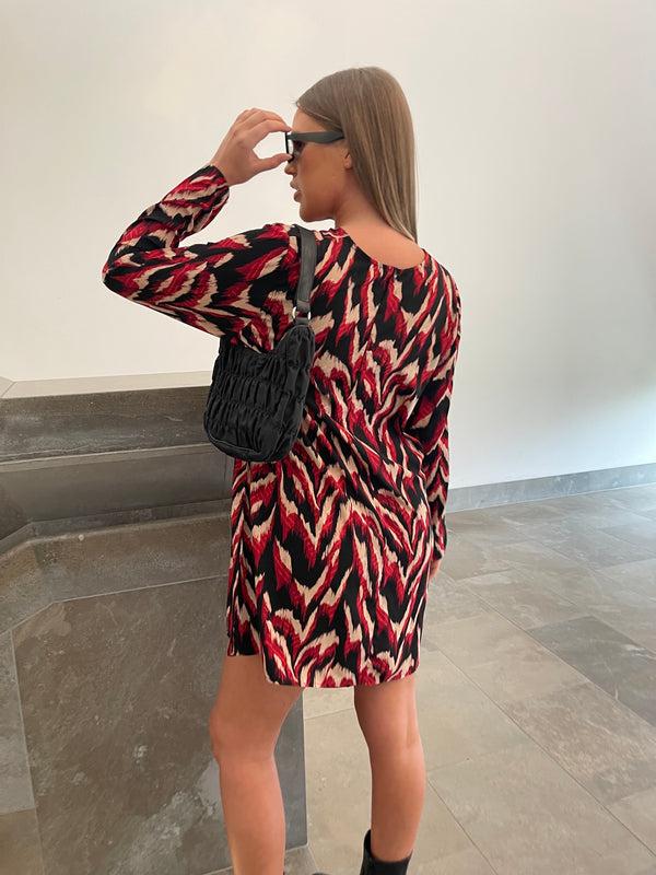 Glamorous Glamorous Curve Black Animal Print Mini Dress