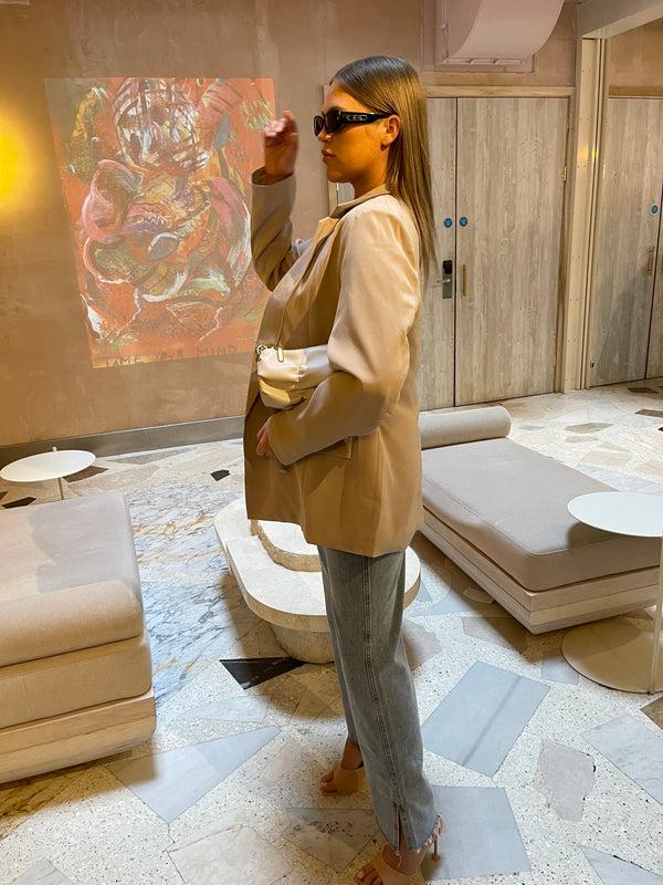 Glamorous Glamorous Curve Stone Double-Breasted Blazer