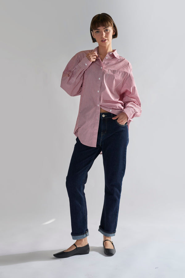 glamorous Dark-Indigo Straight-Leg Jeans