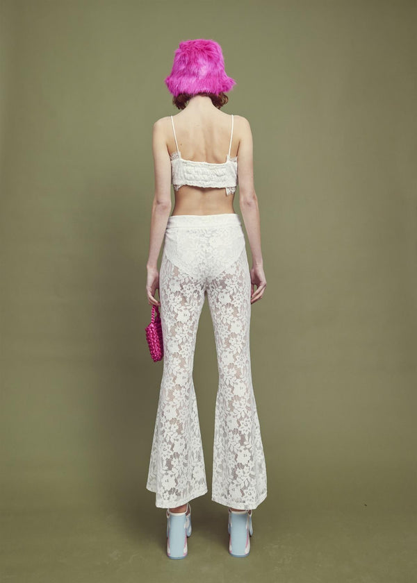 Glamorous Flora Co-ord Lace Trim Bralet -Ivory