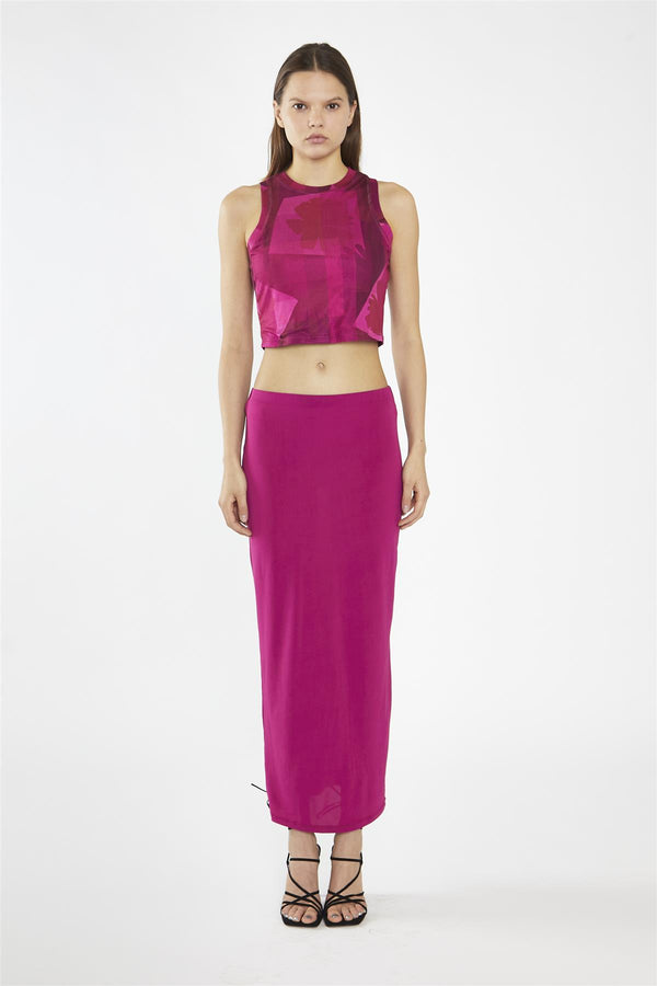 glamorous Fuchsia Maxi-Skirt