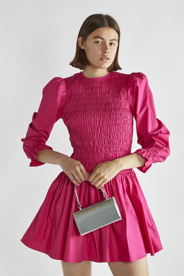 Glamorous Fuchsia Skater Mini-Dress