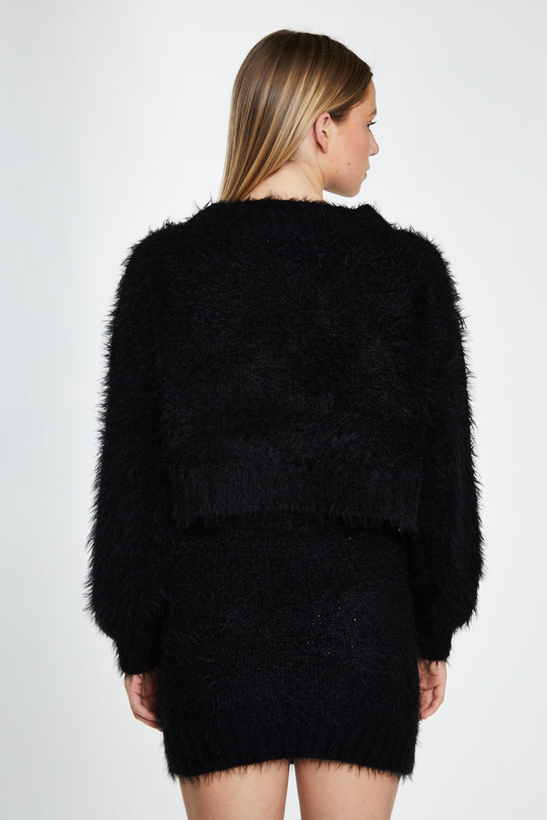 Glamorous Glamorous Black Knit Long Sleeve Jumper