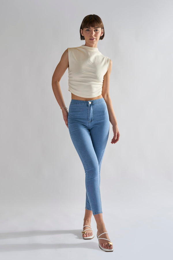 glamorous Glamorous Bleach Stonewash Skinny Jeans