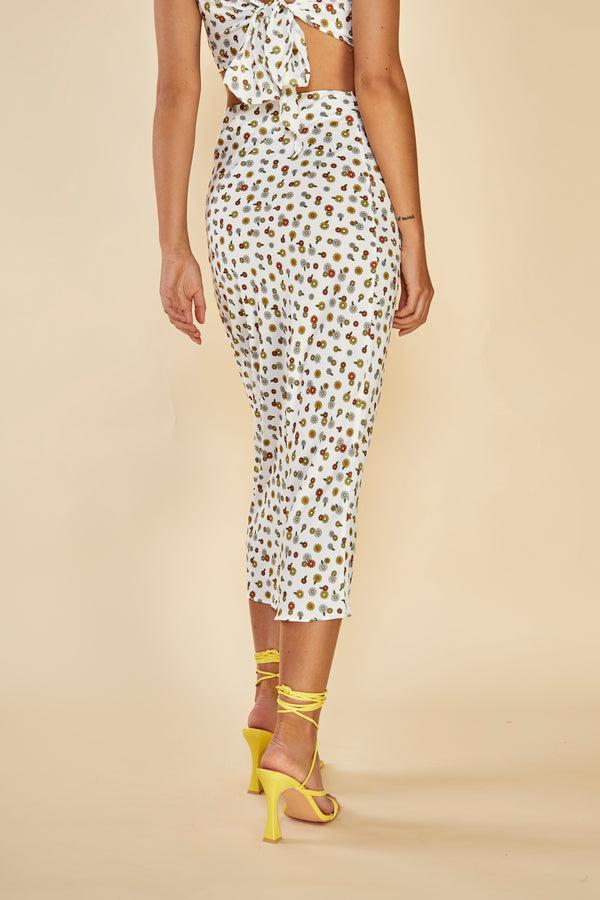 Glamorous Glamorous Care Bias Cut Midi Skirt