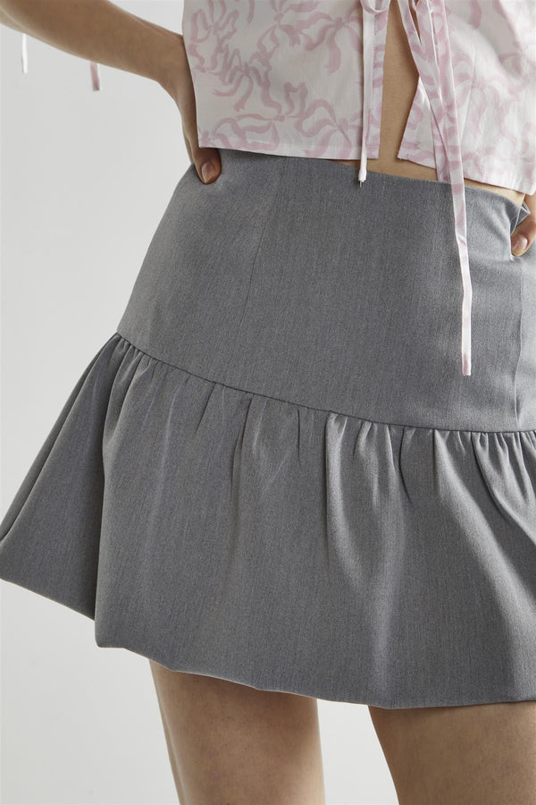 Glamorous Grey Half Tutu Mini-Skirt