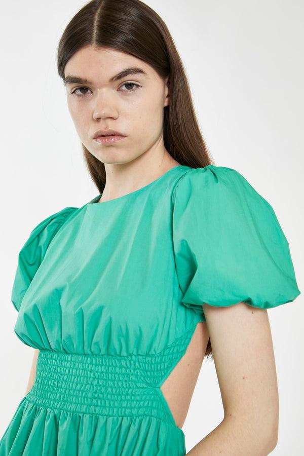 Glamorous Holly Green Open-Back Maxi Dress