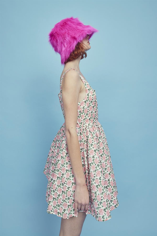 Glamorous Jamie Corset Mini Dress -Pink/Green