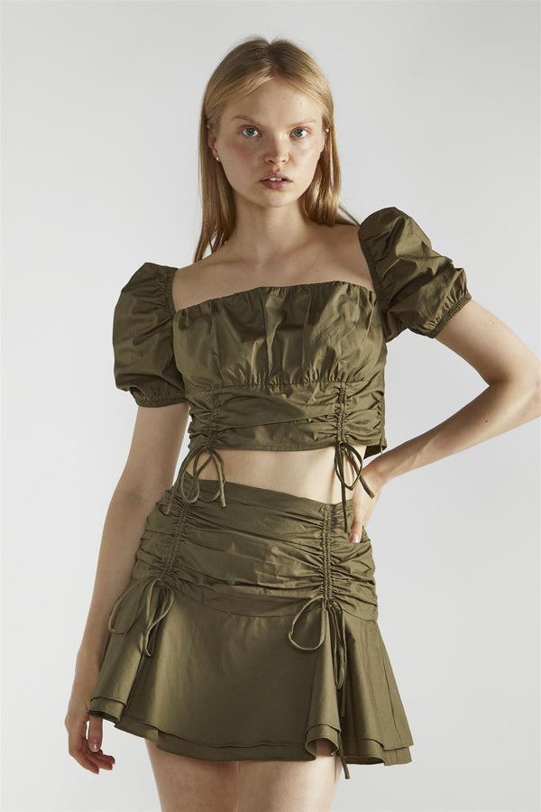 Glamorous Khaki Tutu Mini -Skirt