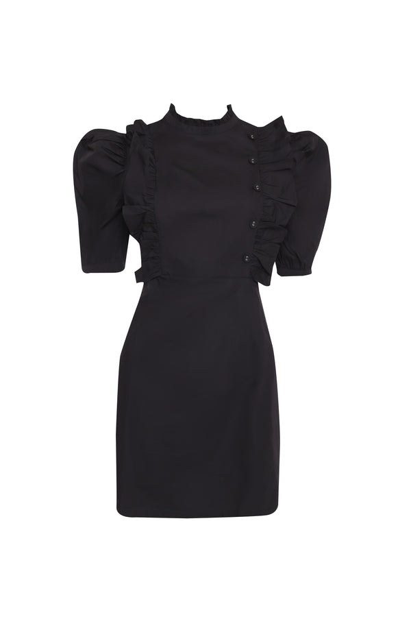 glamorous LADIES DRESS-AC3542-BLACK