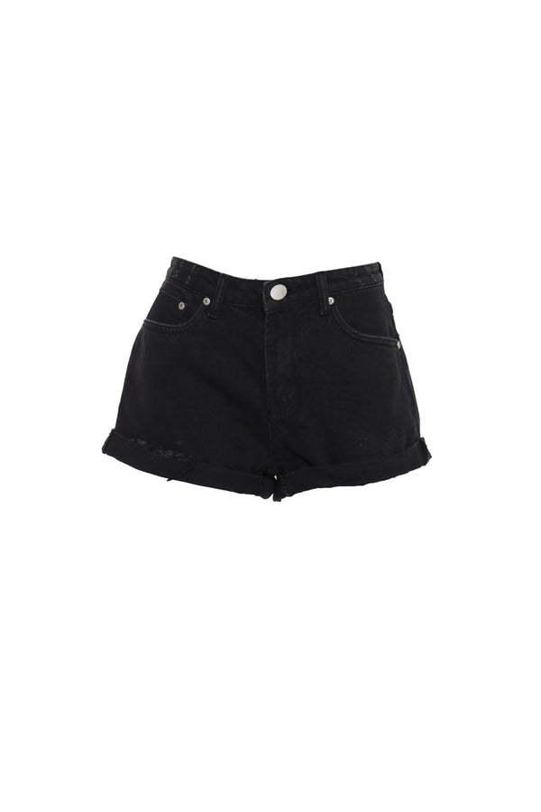 glamorous LADIES SHORTS-CK6501-BLACK