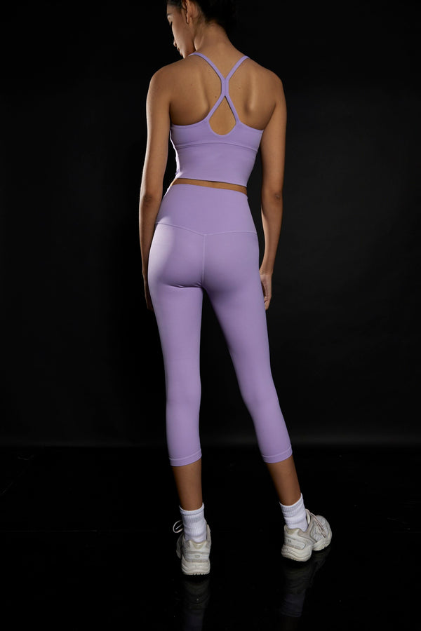 Glamorous Lavender 7/8 Length Gym Leggings