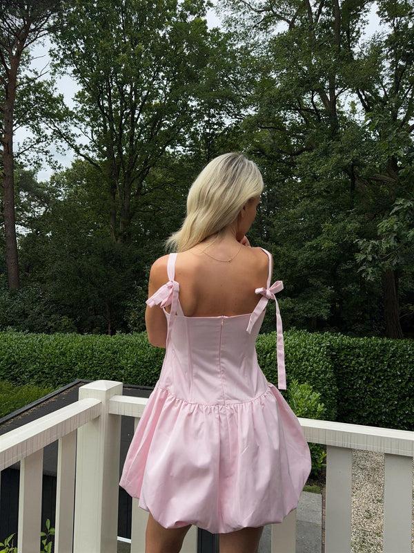 Glamorous Light Pink Balloon Skirt Mini-Dress
