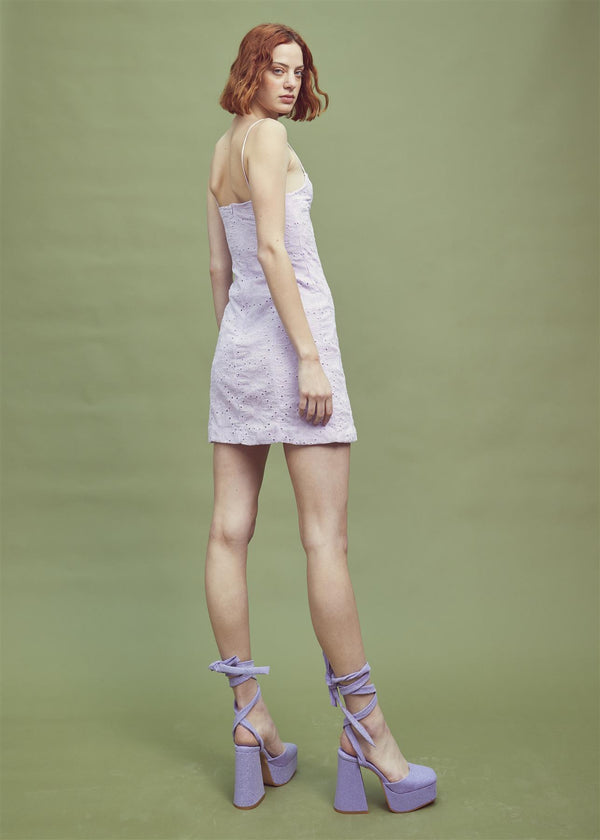 Glamorous Lilac Strappy Mini Dress