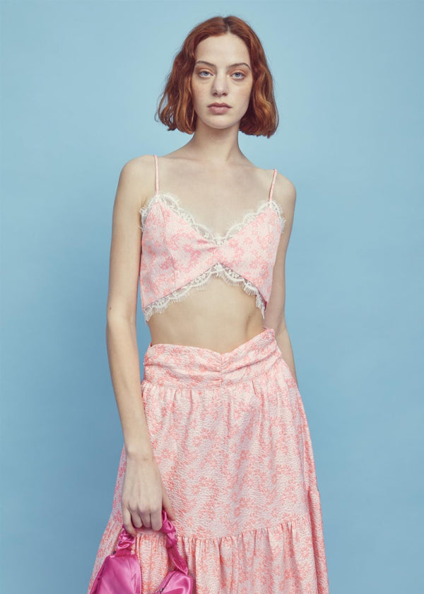 glamorous Mae Co-ord Lace Trim Bralet