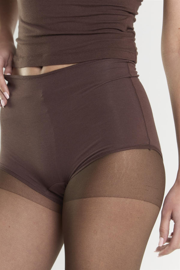 Glamorous Micro Shorts - Coffee
