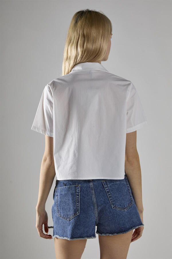 Glamorous Mid Stonewash Denim Low-Rise-Shorts