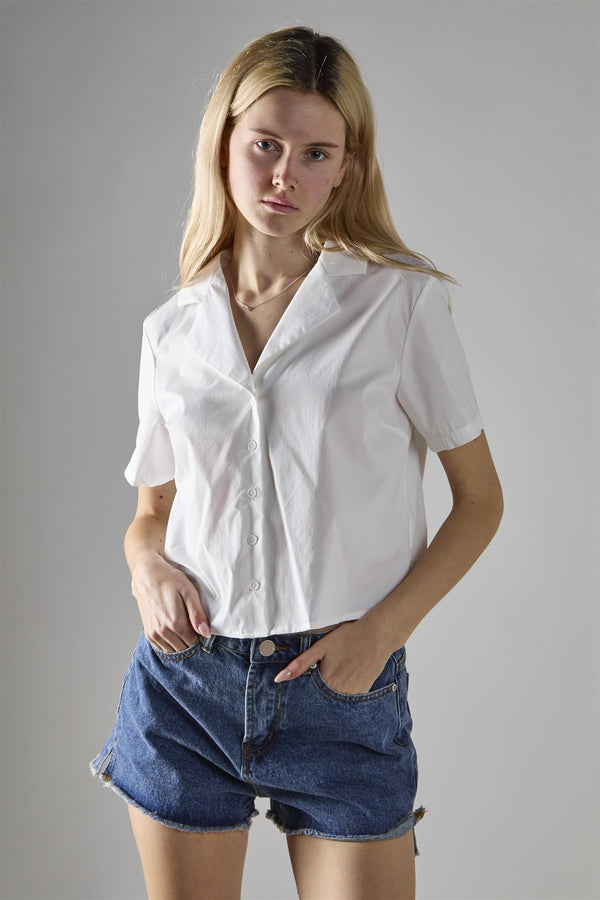 Glamorous Mid Stonewash Denim Low-Rise-Shorts