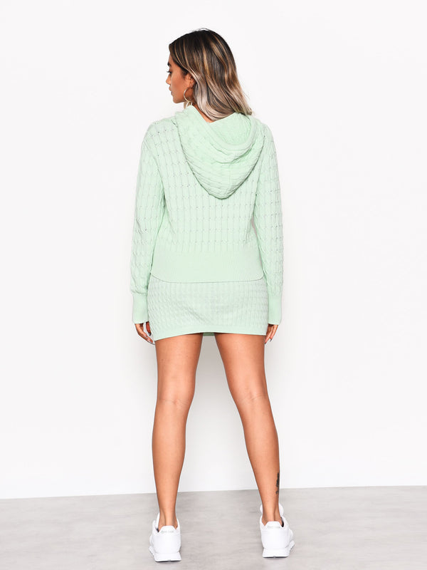 Glamorous Mint Knitted Mini Skirt