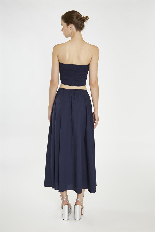 Glamorous Navy Floaty Midaxi-Skirt