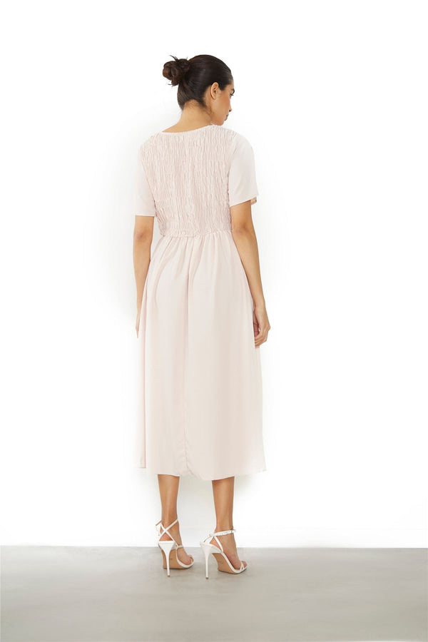 Glamorous Nude Pink Midi Dress