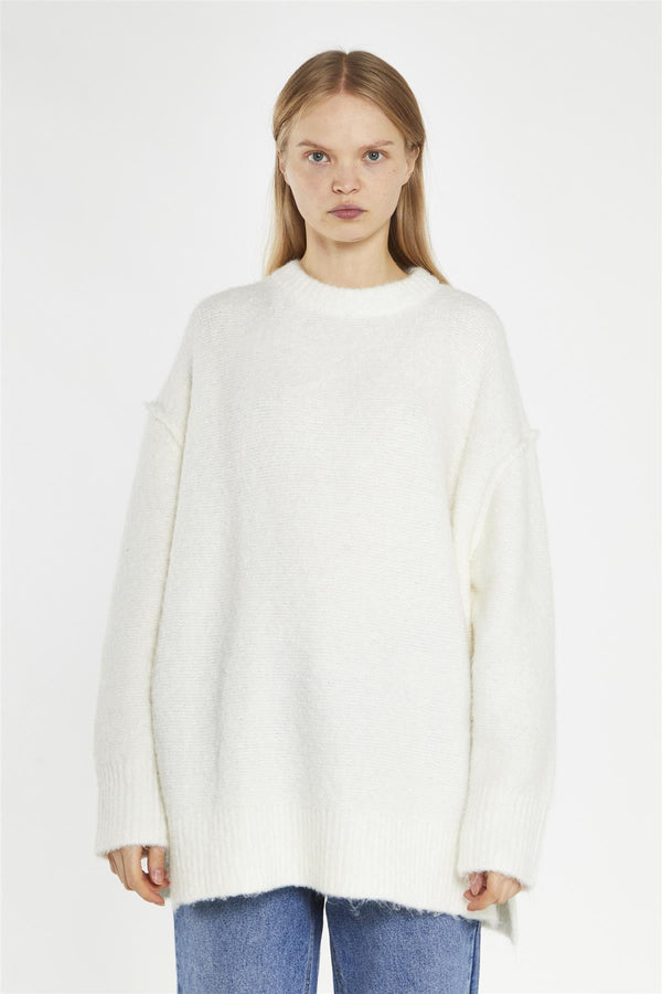 Glamorous Off-White Oversized-Jumper