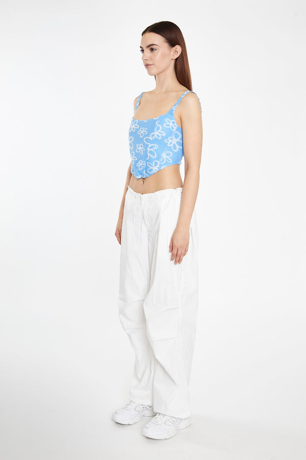Glamorous Off-White Parachute Pants