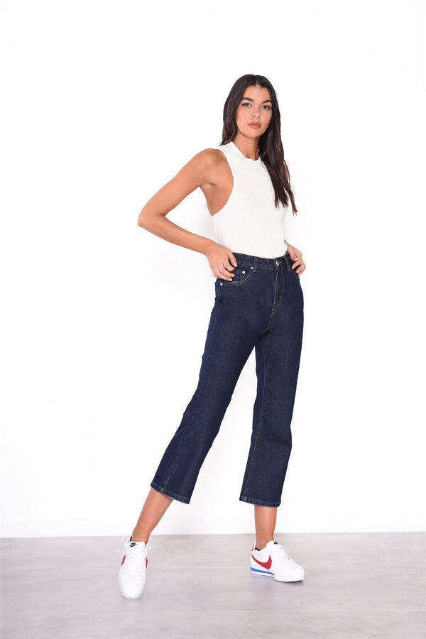 Glamorous Off White Ribbed Top