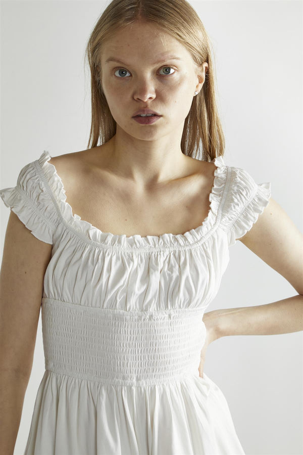 Glamorous Off-White Scoop-Neck Playsuit