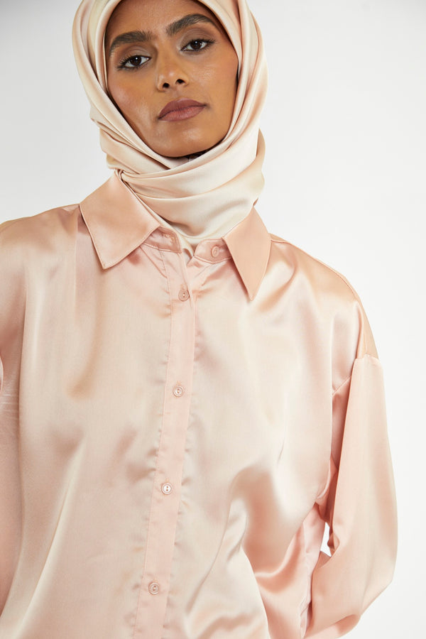 glamorous Peach Long Sleeve Shirt