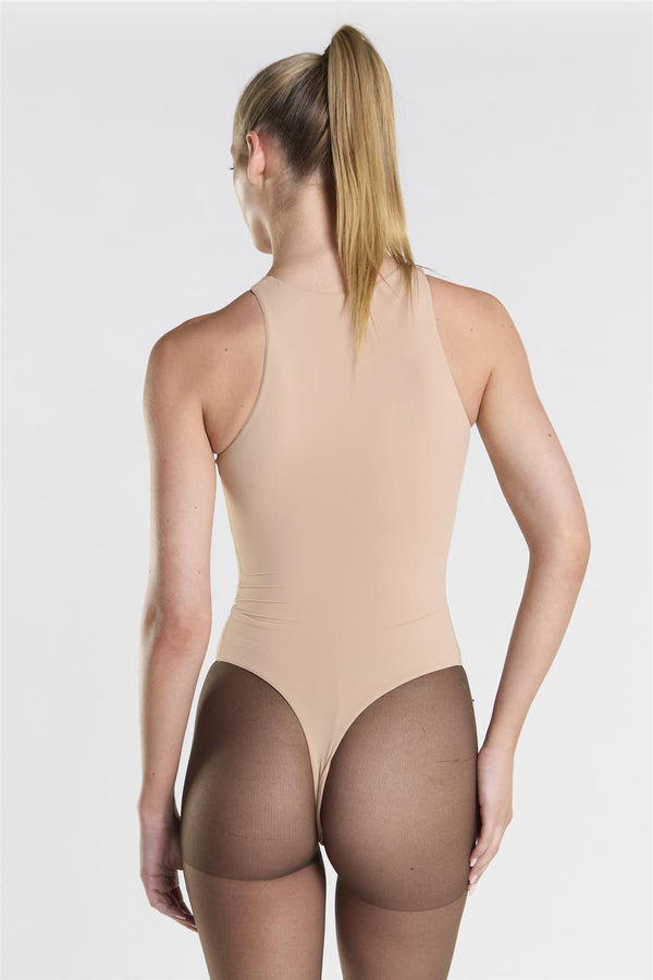Glamorous Racerback Bodysuit - Beige