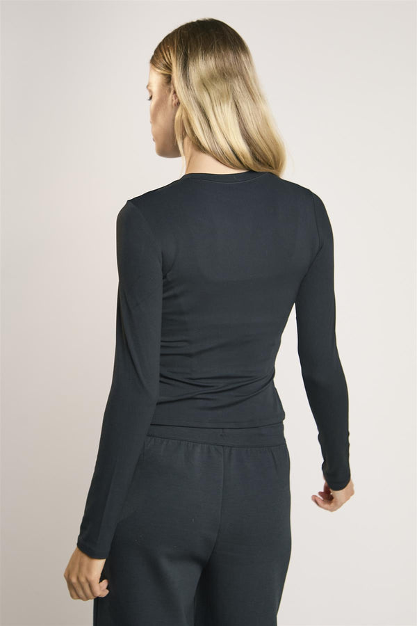 Glamorous Signature Black Long-Sleeve- Top