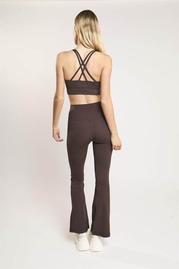 Glamorous Signature Espresso Flare Leggings