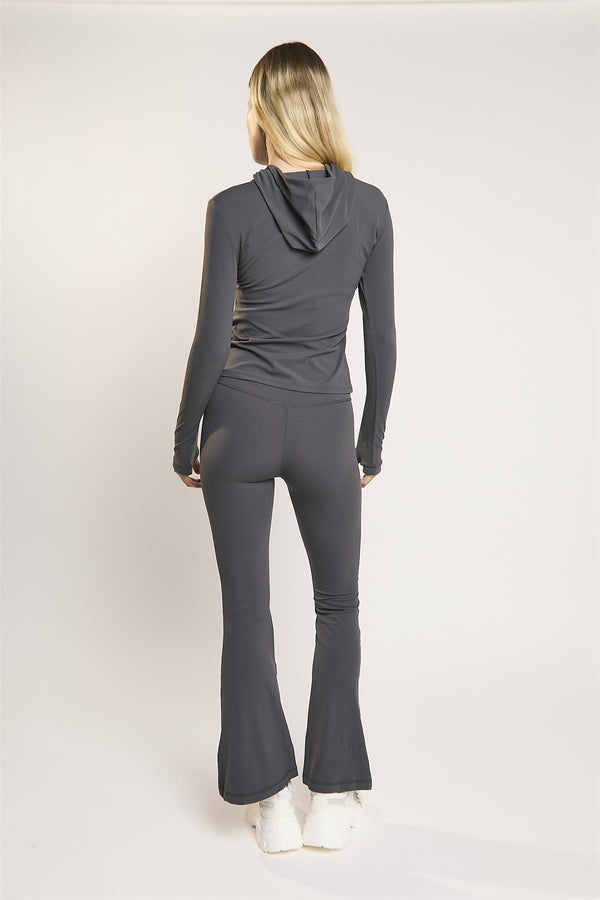 Glamorous Signature Graphite-Grey Flare-Leggings