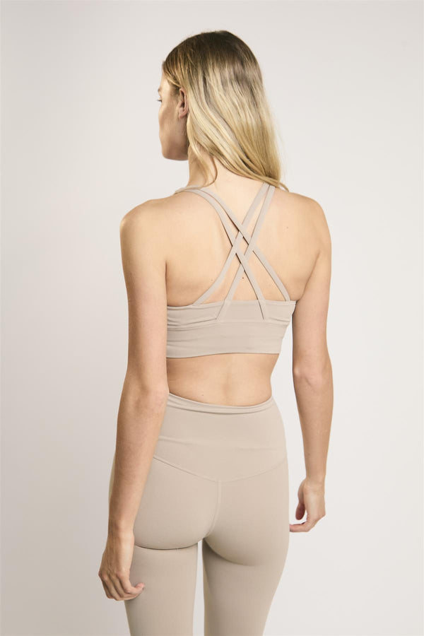 Glamorous Signature Gravel Cross-Back Crop-Top