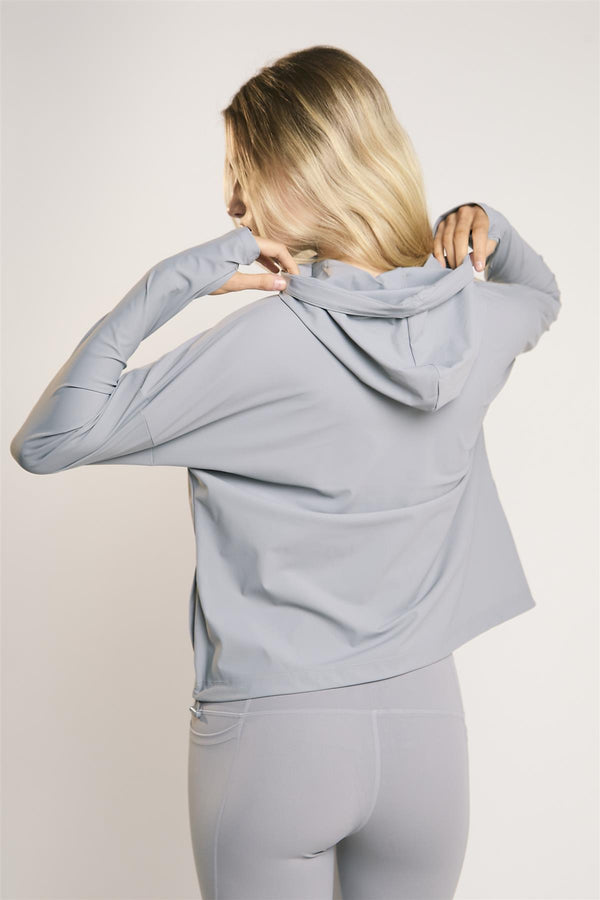 Glamorous Signature Light Grey Wind-Breaker Jacket