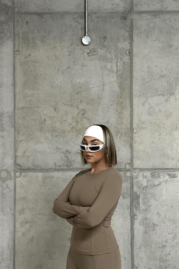 glamorous Signature Long Sleeve Top - Cocoa