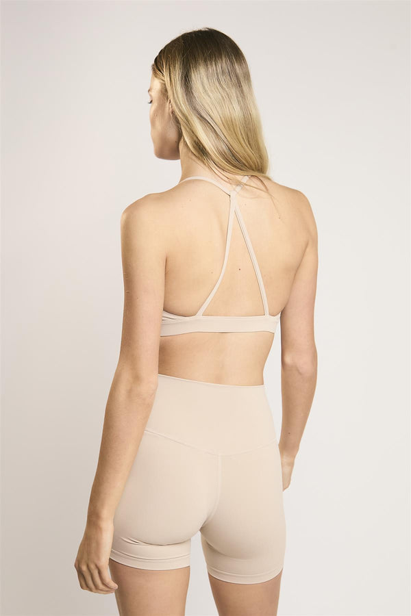 Glamorous Signature Sand Cross-Back Crop-Top