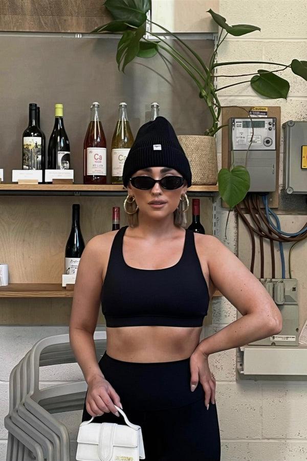 glamorous Signature Scoop Neck Bralette - Black