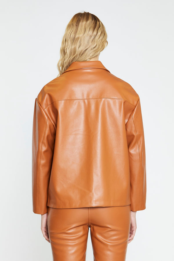 Glamorous Tan PU Shirt