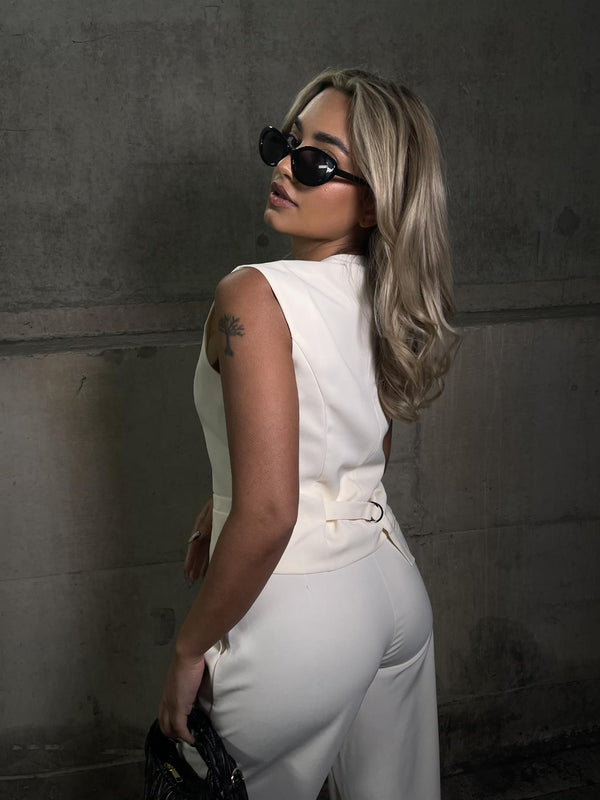 Glamorous Vanilla Waistcoat Top