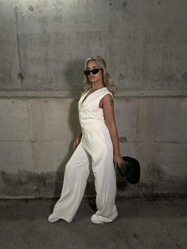 Glamorous Vanilla Waistcoat Top