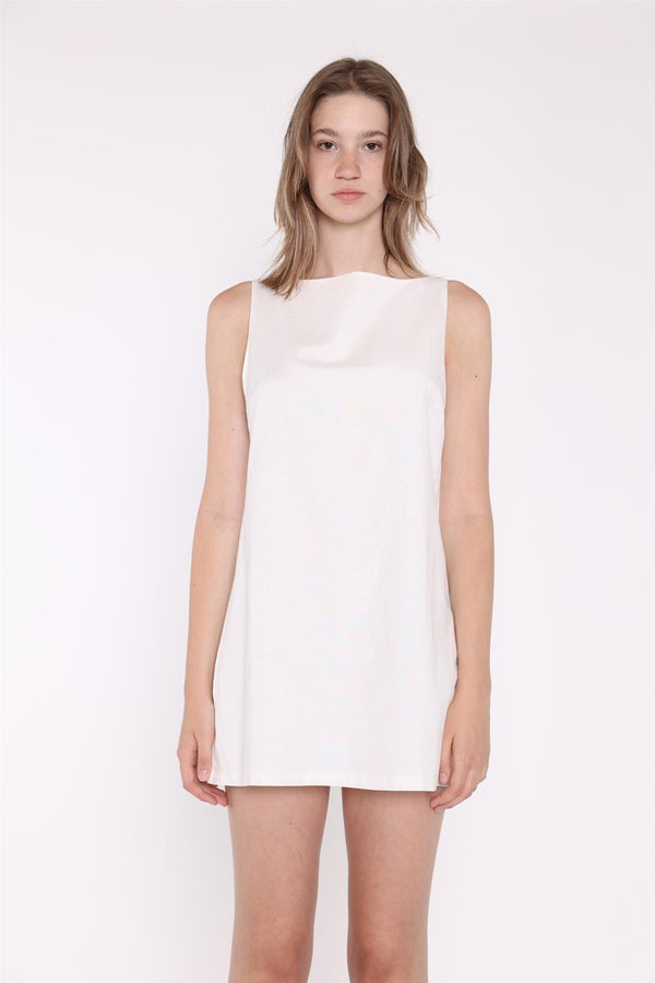 Glamorous White A-Line Shift Mini-Dress