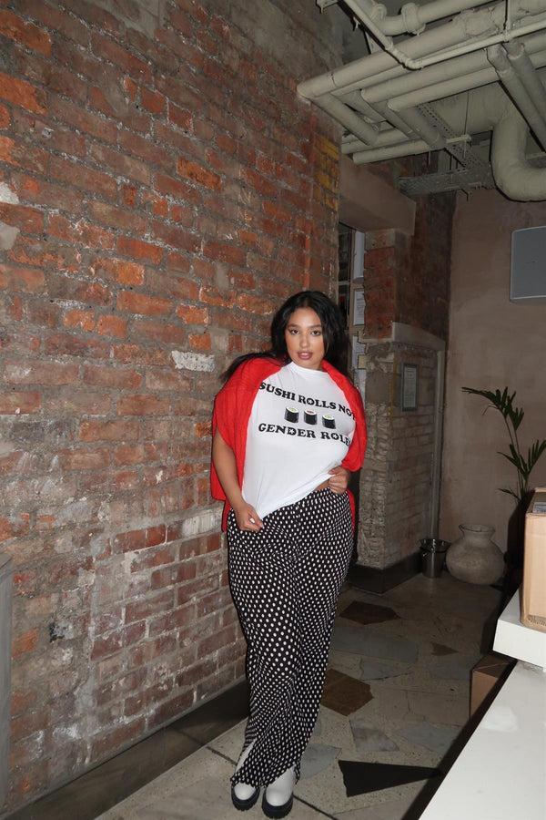 Glamorous White Gender Roll T Shirt